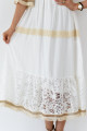 Letné maxi šaty so strapcami Becca biele A 255