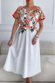Maxi šaty botanic biele V 3