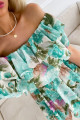 Kvetované šaty Terez zelené V 7