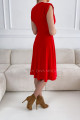 Šaty s vystuženými ramenami Zoja červené V 6